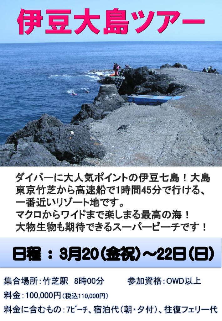 伊豆大島ポスター（日付あり）のサムネイル
